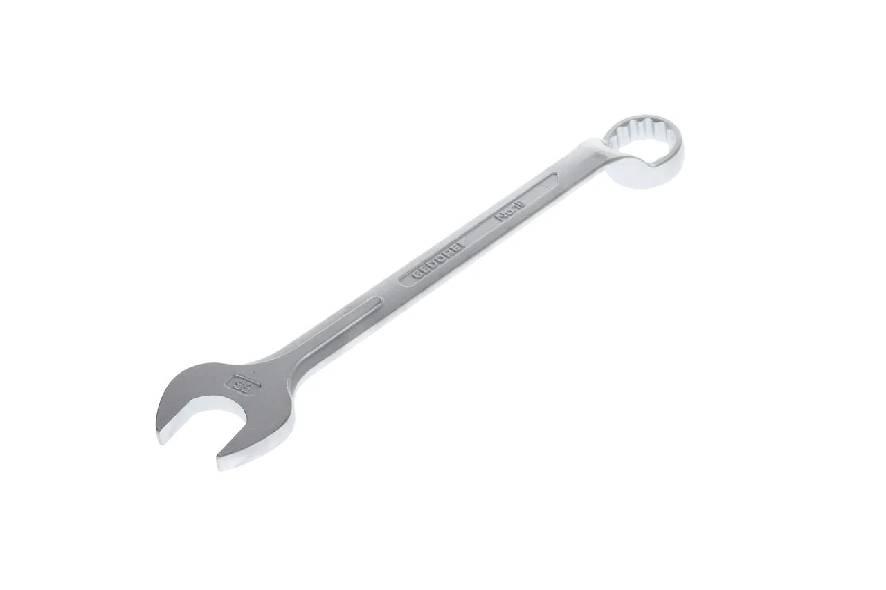 GEDORE Combination spanner, AF 55 mm, Metric, Offset, Angled, Bi-hex, UD profile, Spanner, 1 B 55