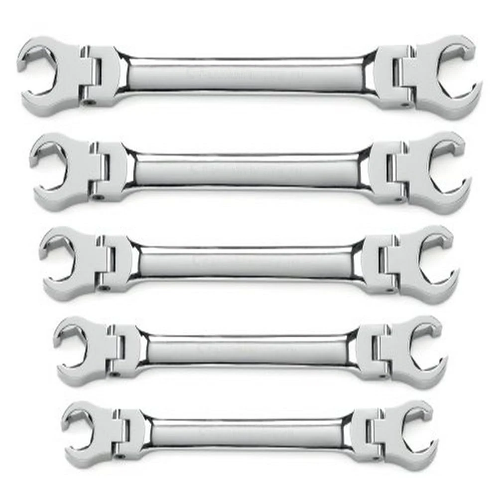 GearWrench 5 Pc. Flex Head Flare Nut Wrench Set, SAE - 81910