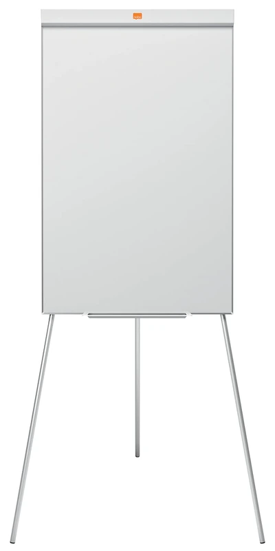 Nobo Impression Pro Tripod Steel Magnetic Whiteboard Easel, Adjustable Height Free Standing Dry Wipe Memo Board, With Pen Tray Holder & Flipchart Pad Hooks, White, 1902045