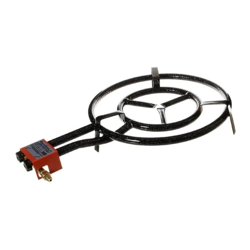 Garcima Paella Dual Ring Butane/Propane Gas Burner, Black, 50 cm