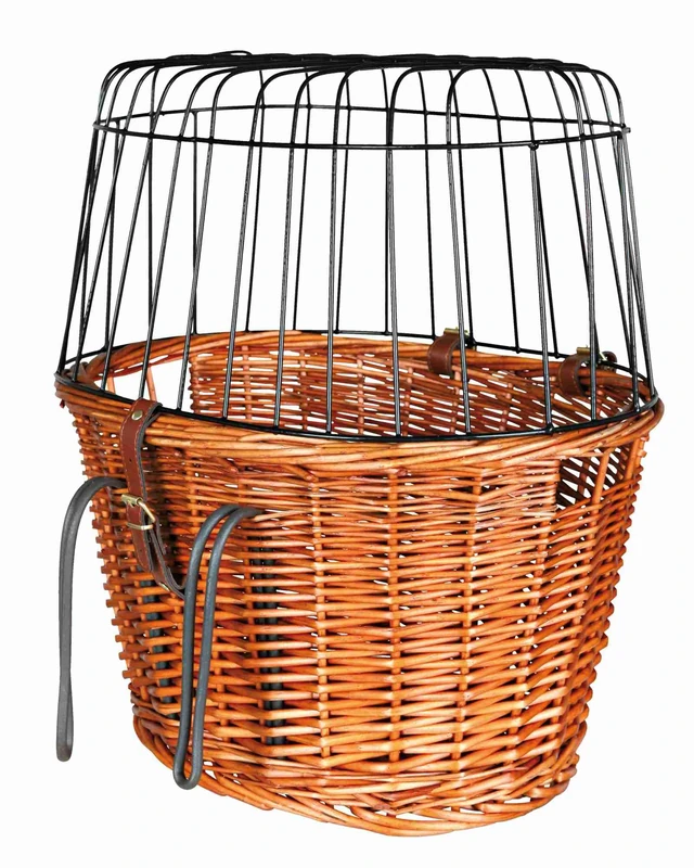 Trixie 2806 Front dog bike basket, 44 × 48 × 33 cm, natural