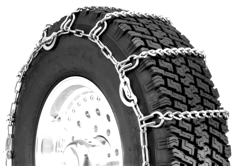 SCC QG2221CAM Quik Grip Light Truck CAM LSH Tire Traction Chain - Set of 2, Metallic, 82 x 14 x 0.75 inches