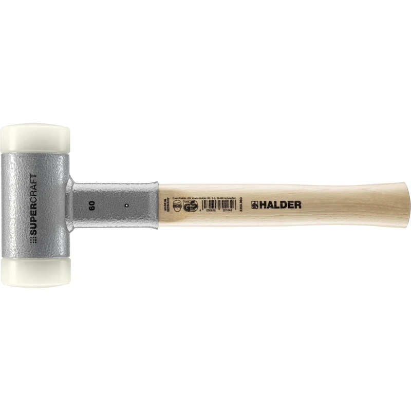 Halder 3366060 60 mm EH 3366 "Supercraft" Soft-Face Mallet - Multi-Colour