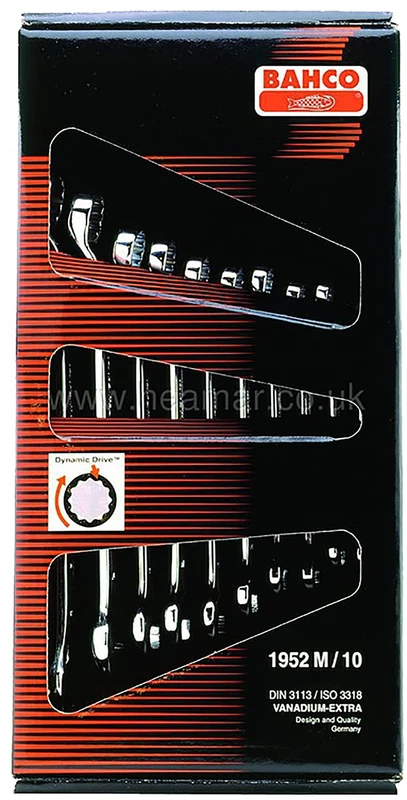 Bahco 1952M/10 - Combination Wrench Set