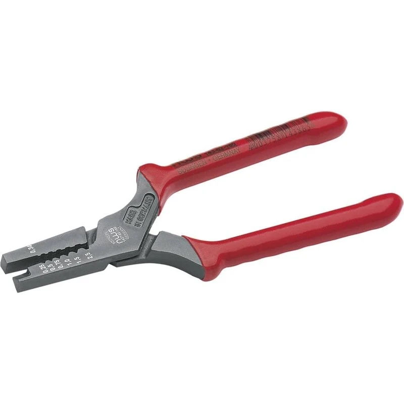 Nws 143-62-160 AR143-62-160 Number 143-62 End-Sleeves Pressing Pliers, Silver/Red, 160 mm 143-62-160