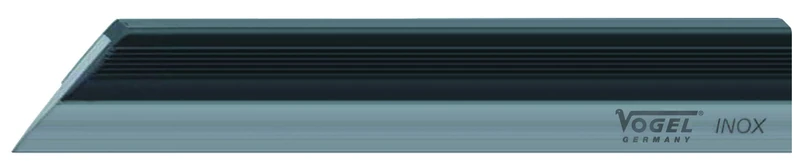Vogel 310306 Hair Ruler 200 mm Length Stainless Steel with Hand Heat Protection and Light Splitting Process Measuring Device Grey - Image 1