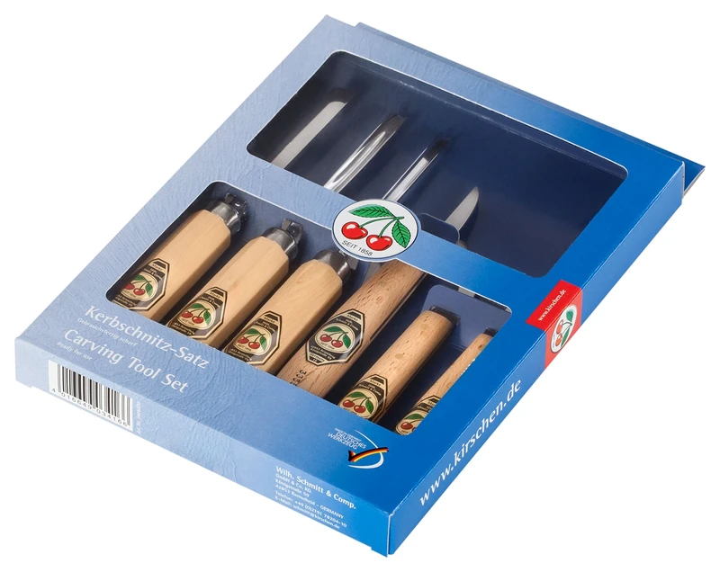 Kirschen 3406000 Number 3406 Chip Carving Set - Multi-Colour (6-Piece)