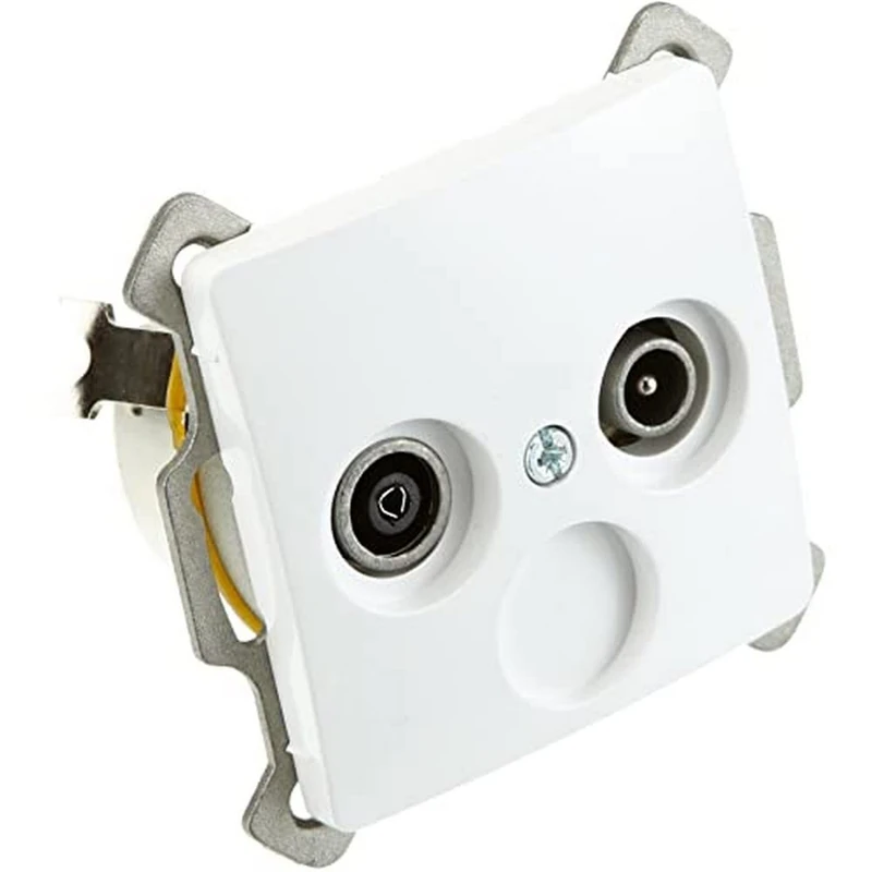 Kopp 921302089 Paris Antenna Socket TV/RF Arctic White 2-Way - Image 1