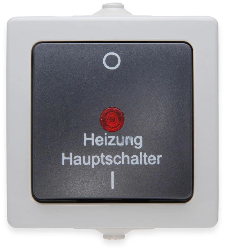 Kopp 565356002 Heating Master Switch for Wall-Mounting/Damp Location/Illuminated/Nautical