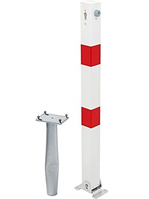 Alberts Klappy-Bo Barrier Fold Down Bollard - White