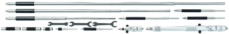 Starrett 124D Solid-Rod Vernier Inside Micrometer Set, 2-32" Range, 0.001" Graduation, +/-0.0001" Accuracy, Without Case
