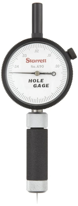 Starrett 690-1Z Inch Reading Hole Gauge, 0.010-0.040" Range