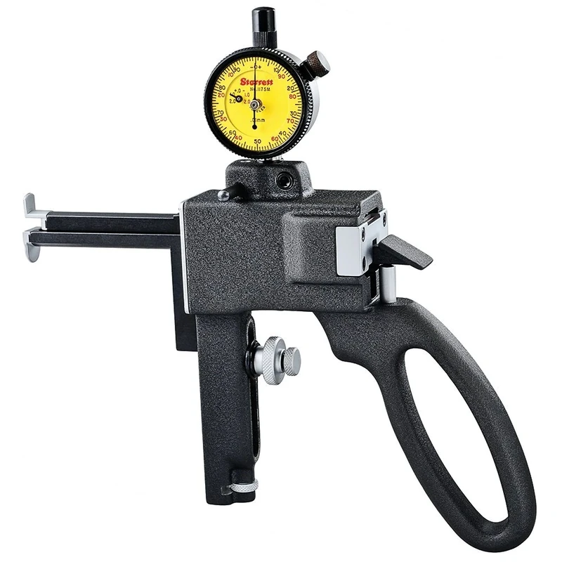 Starrett 1175MZ Calliper Gauge, Nib Style Jaw, Yellow Face, 9.5-150mm Range, 0.01mm Resolution - Image 1