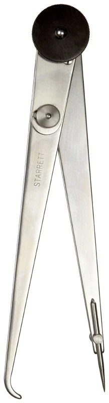 Starrett 42-8 Hermaphrodite Joint Calliper, Steel, Flat Leg, 0-8" Range