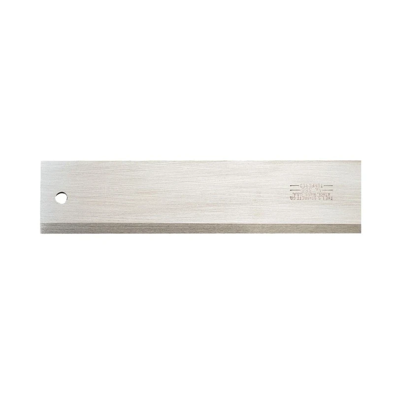 Starrett 386-12 Draftsmen's Steel Straight Edge With Bevel Edge, 12" Length, 1-9/16" Width, 3/32" Thickness