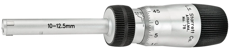Starrett 78MXTZ-12.5 Bore Gauge 10-12.5mm Range, w/3 Point Contact