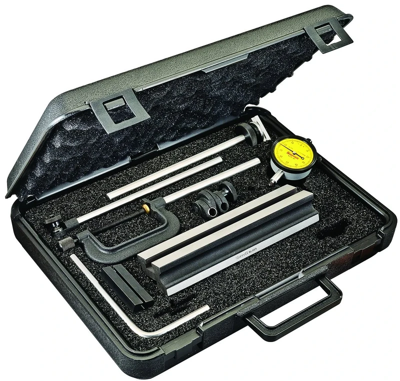 Starrett 665MJZ Inspection Set With 25-181J Millimetre Reading AGD Group 2 Dial Indicator, With Case