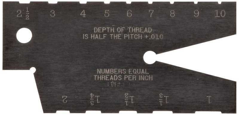 Starrett 284 Acme Standard Screw Thread Gauge, Hardened, 29 Degree Angle