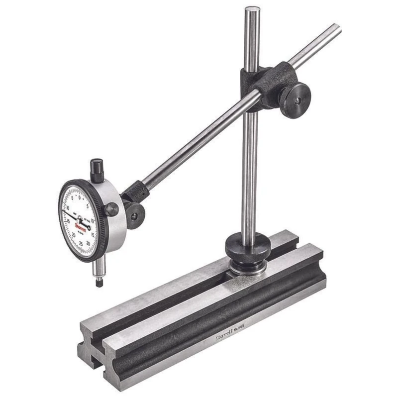 Starrett 665JZ Inspection Set With 25-131J Inch Reading AGD Group 2 Dial Indicator, With Case