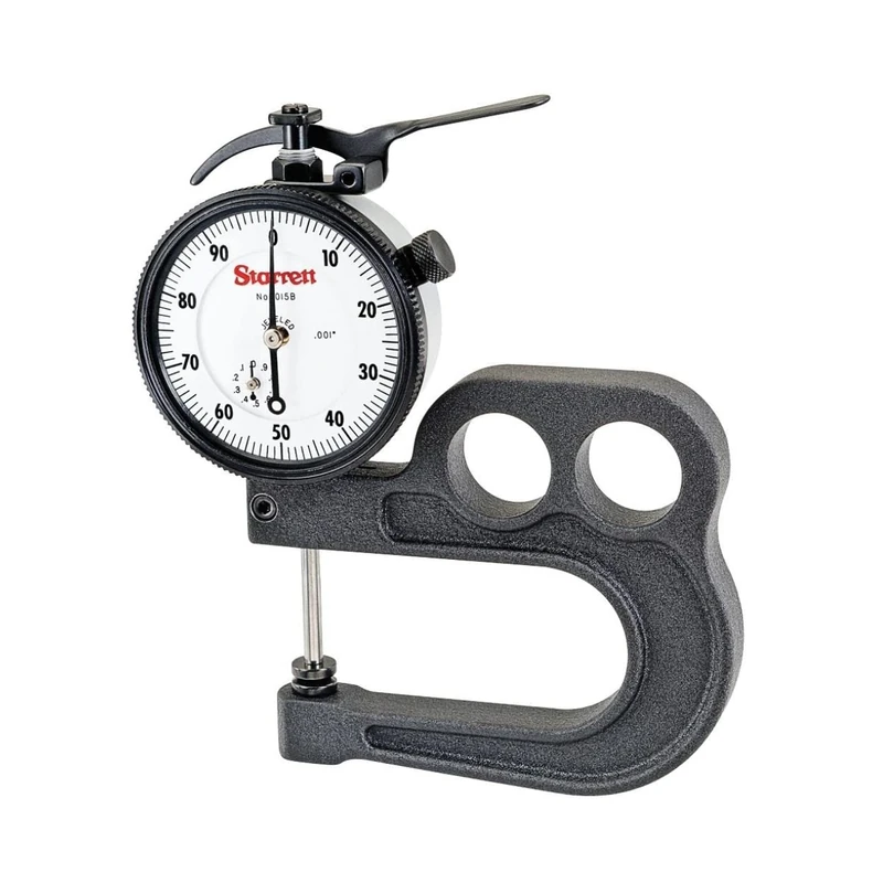 Starrett 1015A Inch Reading Portable Dial Indicator -431J Thickness Gauge Without Case, 0.0005" Graduation, 1/2" Range, 0-50 Dial Reading