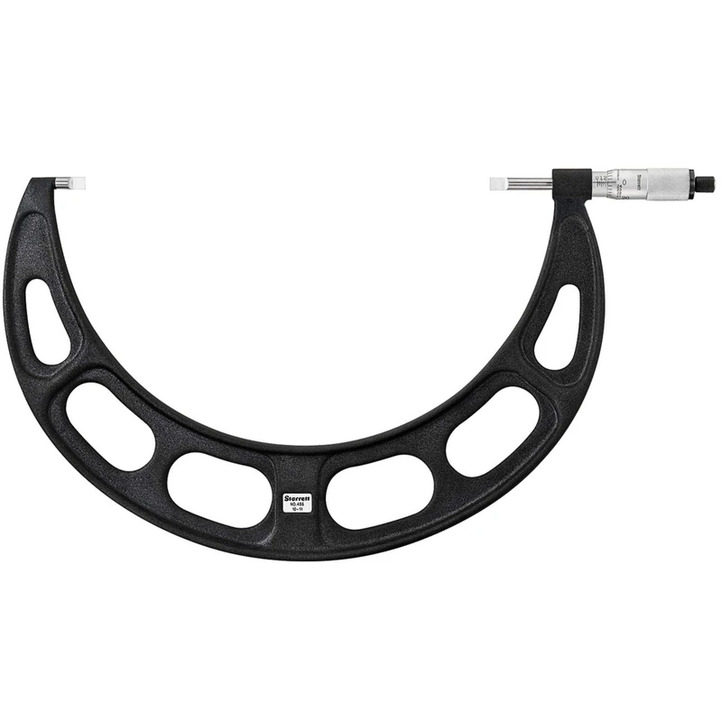 Starrett 486P-11 Blade-Type Micrometre, Non-Rotating Spindle, Plain Thimble, 10-11" Range, 0.001" Graduation