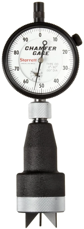 Starrett 685-2Z Inch Reading External Chamfer Gauge, 0-90 Degree Angle, 3/16" - 1" Range