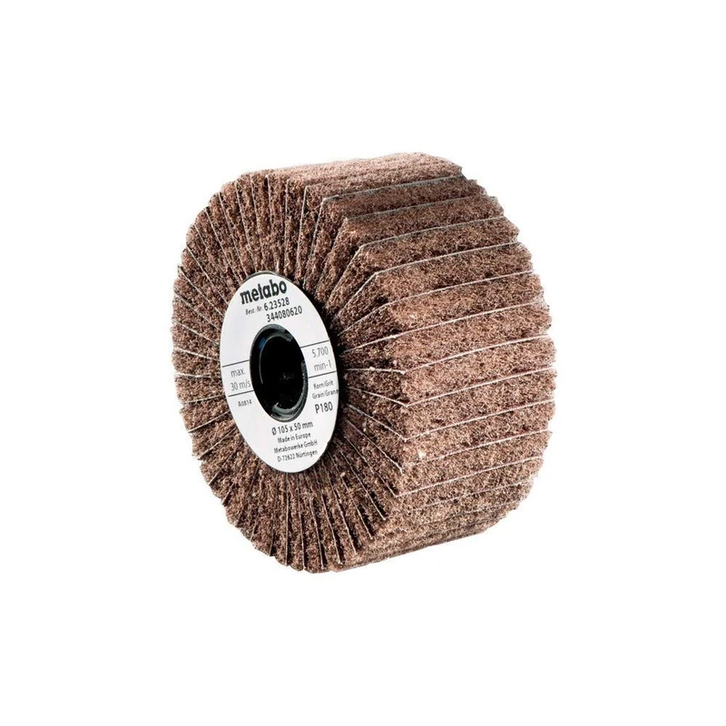 Metabo 623483000 P60 Flap/Fleece Combi Wheel, Green, 105 x 100 mm - Image 1