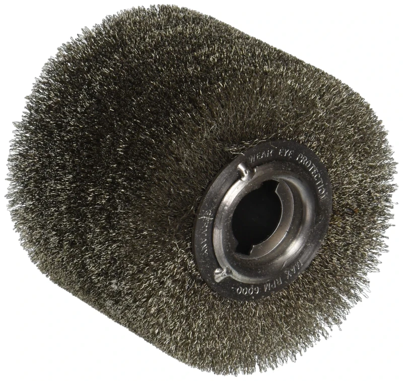 Metabo Cepillo Redondo alambre de Acero INOX 100x70 mm (623503000), Steel, Green