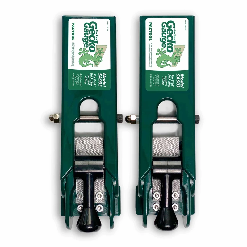 PacTool SA903 Gecko Gauge Mounting Kit - For Use with 5/16-Inch Fiber Cement Siding, James Hardie's Updated HZ5 Series - Lap Siding Gauge - Image 1