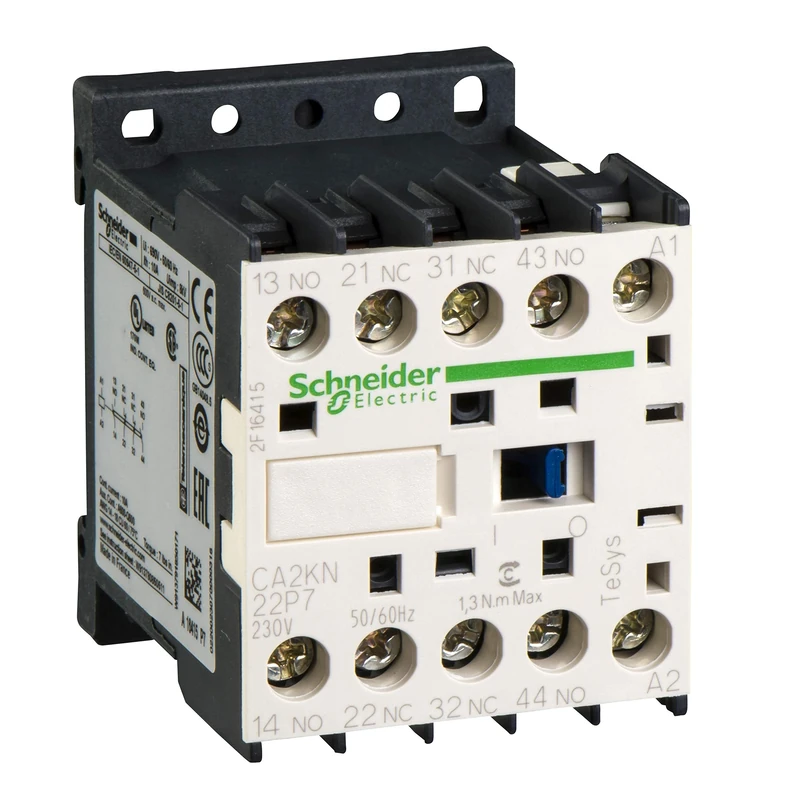 Schneider Electric, TeSys K control relay - 2 NO + 2 NC - <= 690 V - 230 V AC coil, CA2KN22P7