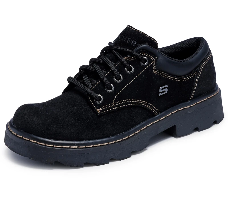 Skechers Women's Parties-Mate Oxford Shoes, Black, 6.5 UK