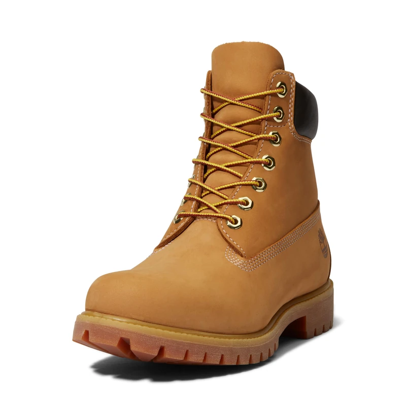 Timberland 6 in Premium Waterproof, Unisex Kids’ Classic Boots, Yellow (Wheat Nubuck), UK (22 EU)