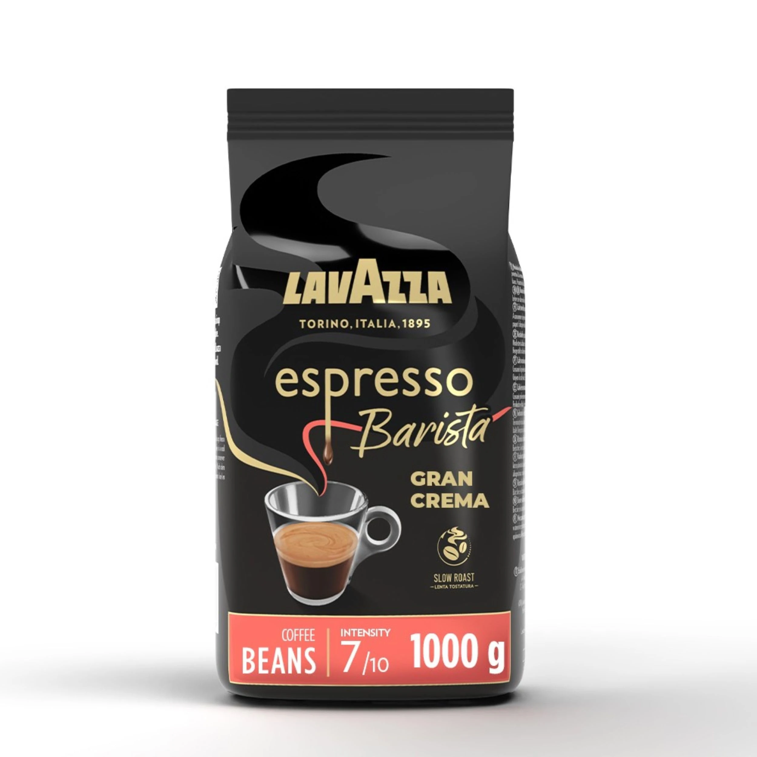 Lavazza Barista Gran Crema, Arabica And Robusta Drum Roast Coffee Beans, Pack Of 1kg