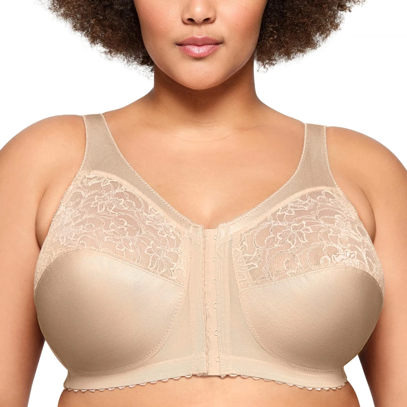 Glamorise MagicLift Front-Closure Support Wirefree Bra 1200 (Women's & Women's Plus)