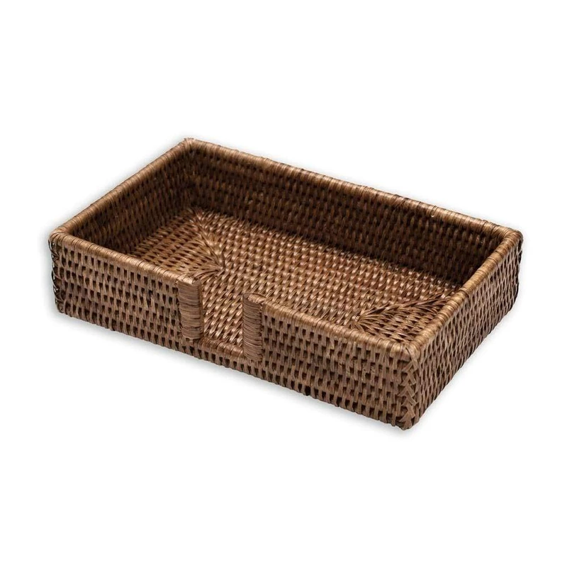 Caspari Entertaining with Caspari Rattan Guest Towel Holder