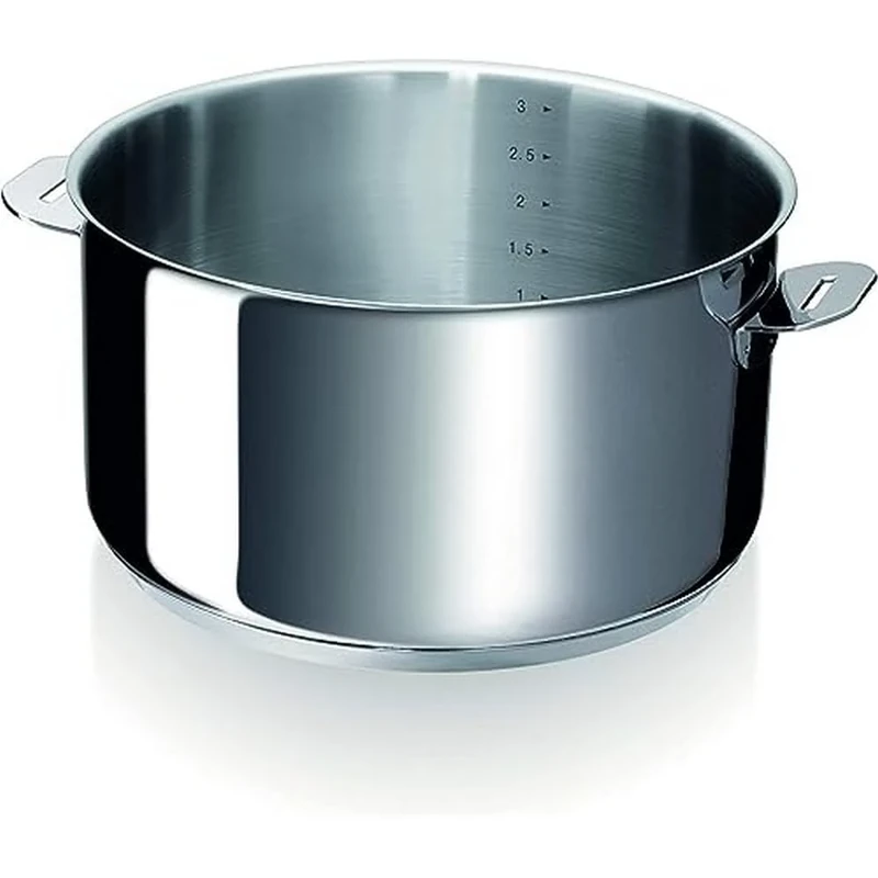 Beka Cookware 12321244 Evolution 18/10 Stainless Steel Body for Saucepan/Casserole, 24 cm, Multi-Colour