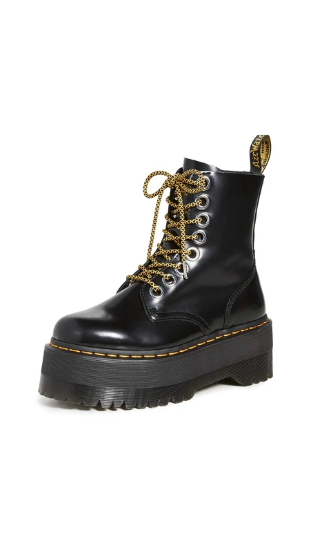 Dr. Martens Womens 8 Eye Boots, Black, 8 UK