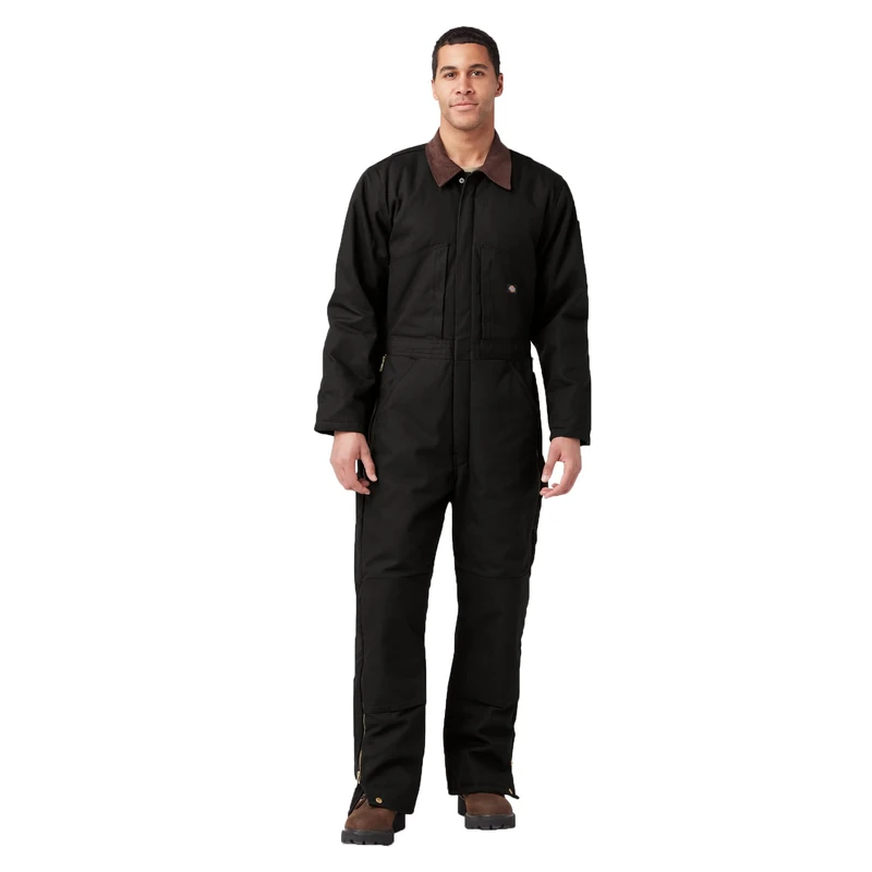 Dickies Men's Premium Insulated Duck Coverall - Black - X-Large Regular