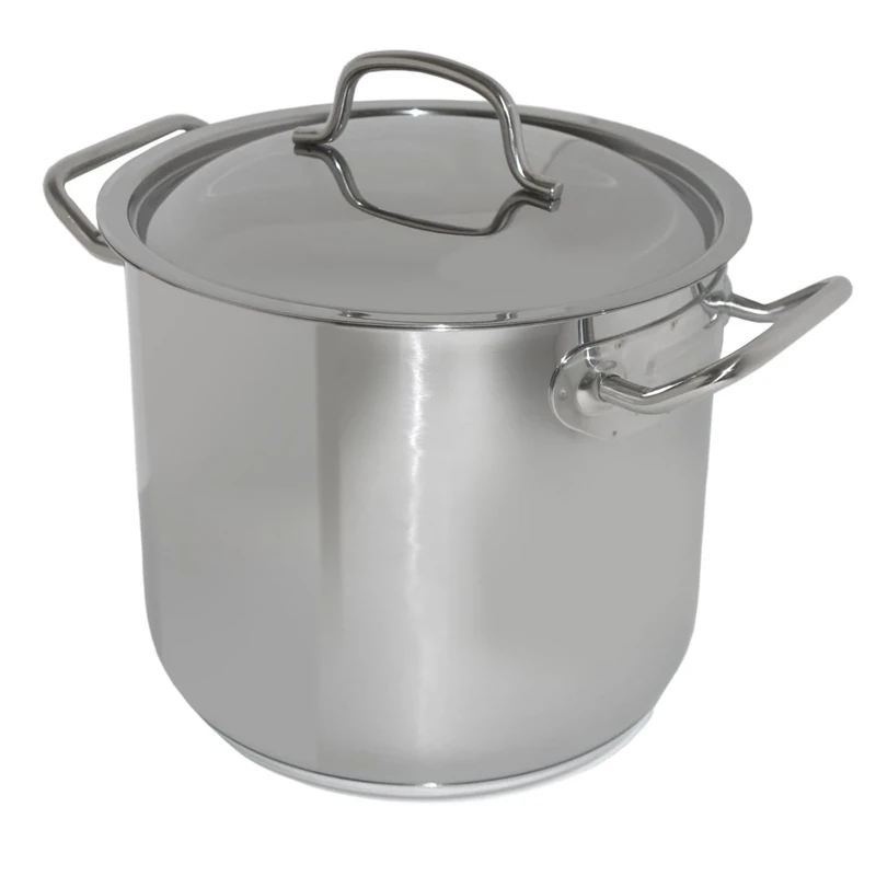 Baumalu - 340649 - Stainless Steel Stock pot with lid 28 cm INOX PROFFESSIONNAL
