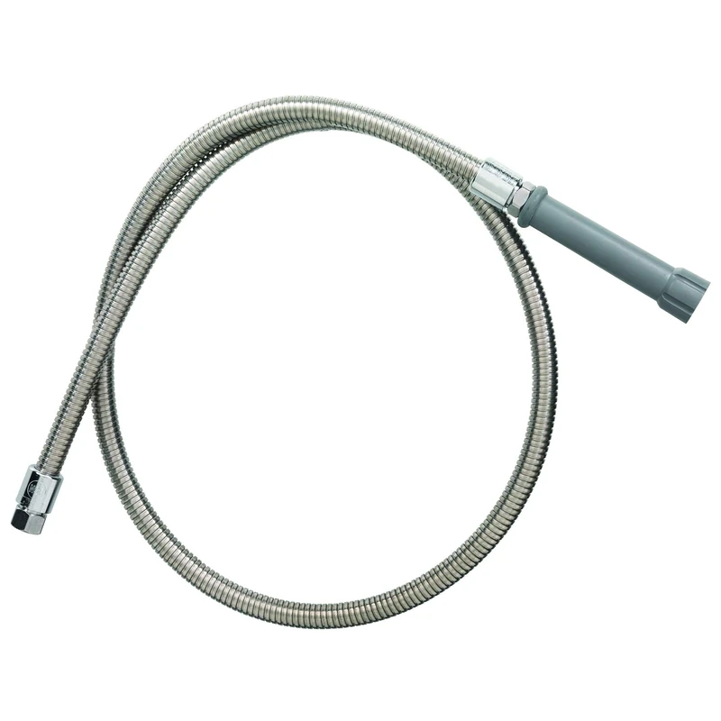 TS Brass B-44-H 44-Inch Pre-Rinse Hose, Stainless Steel - Image 1