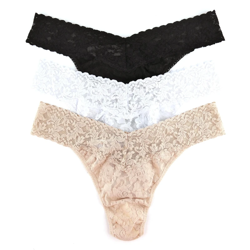 Hanky Panky Original Rise Three Pack - Black,White, Chai