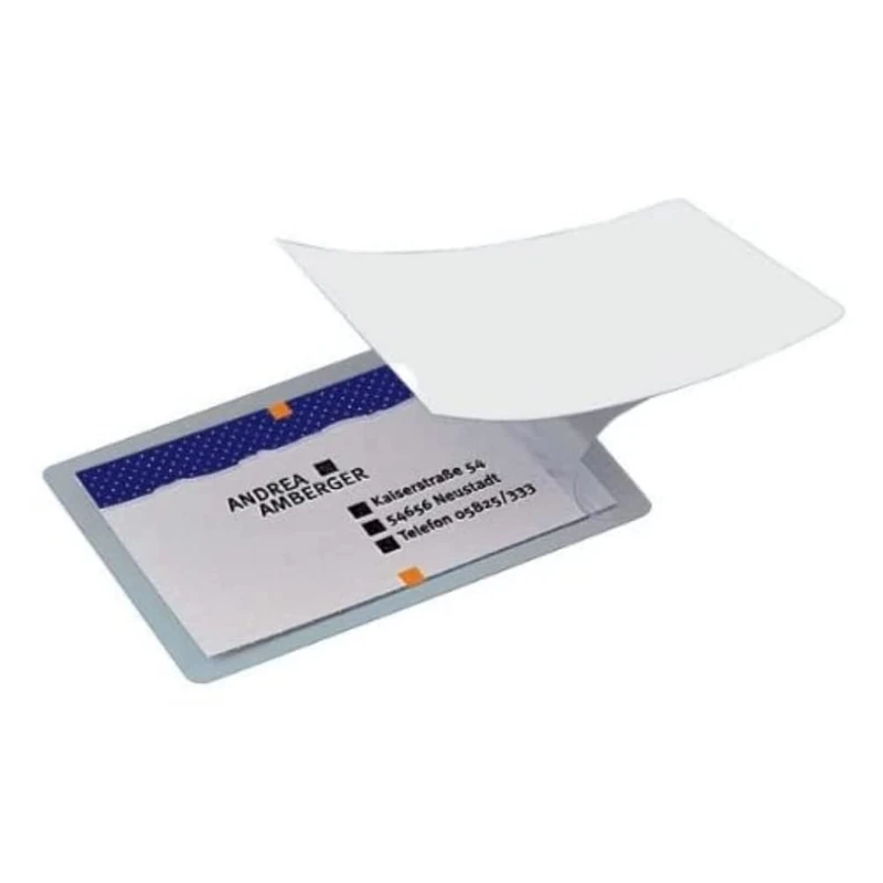 SIGEL VZ215 Self Cold Seal Laminating pockets for business cards / ID cards, 100 Pieces