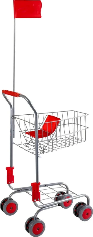 Childrens Silver Shopping Trolley