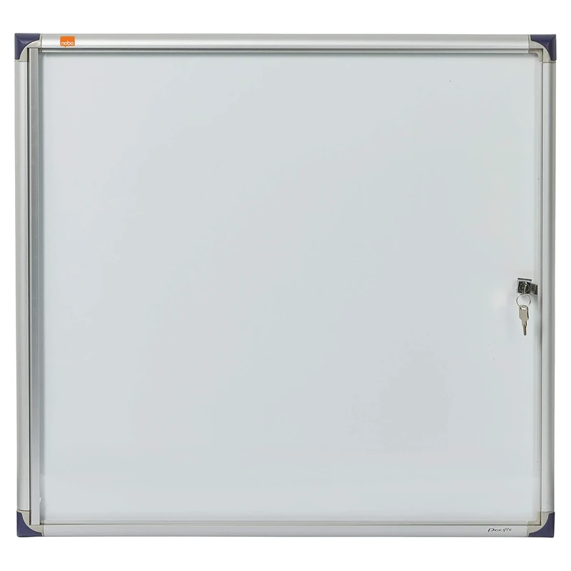 Nobo Noticeboard Extra-flat Glazed Case Lockable Magnetic Steel A4 (785 x 40 x 812 mm)