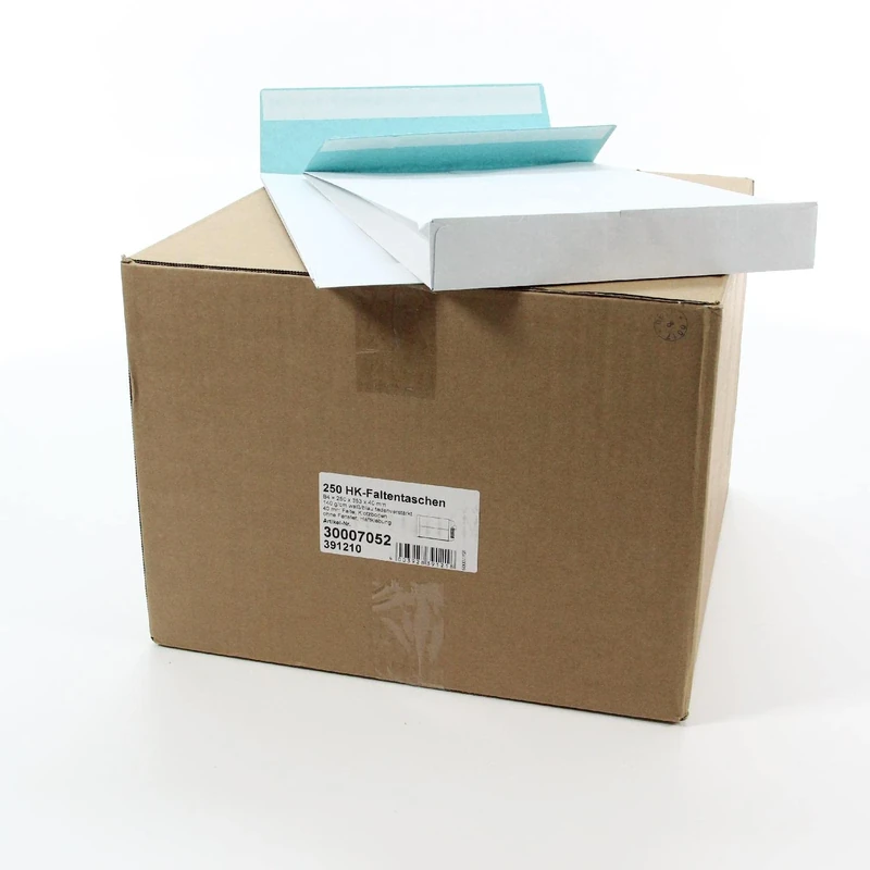 MAILmedia 30007052 Folding Envelope B4 Thread-Reinforced White/Blue