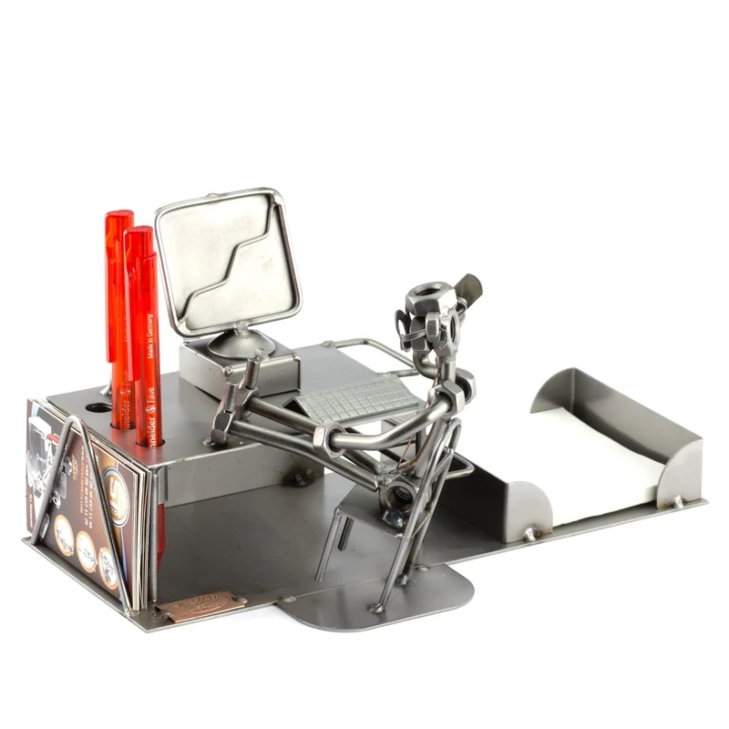 Steelman24 I Nuts and bolts sculpture Office Tidy I Handmade ornaments I Made in Germany I I Metal figurine