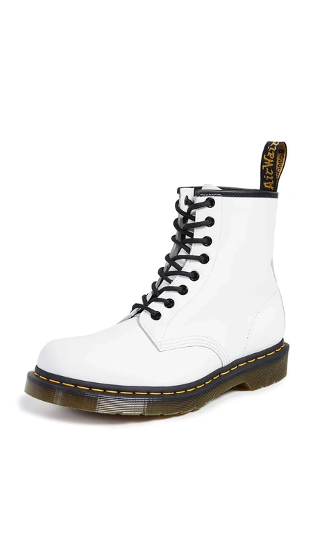 Dr. Martens Women's 1460 Ankle Boots - White, Size 7 UK