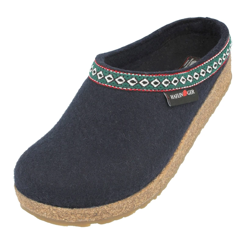 Haflinger Unisex GZ Clog, Blue - Blau (mittelblau 70), 38 EU - Image 1
