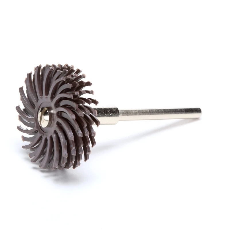 Scotch-Brite(TM) Radial Bristle Disc, 35000 rpm, 1 Diameter, 36 Grit, Dark Brown (Pack of 24)