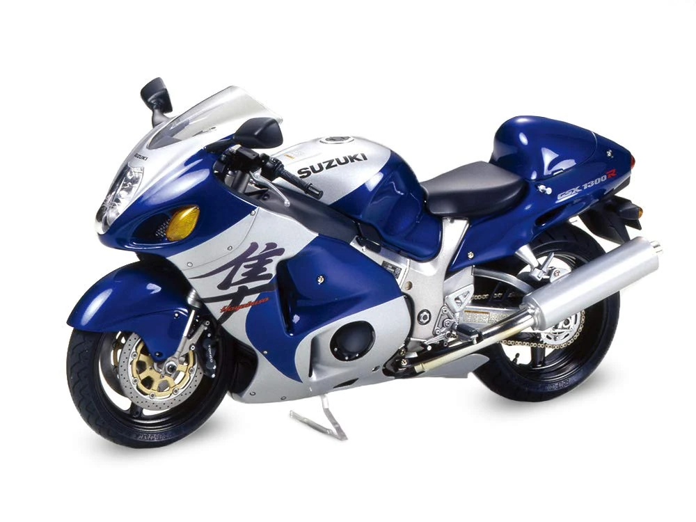 TAMIYA Suzuki GSX1300R Hayabusa Street 98 model motorcycle, 300014090, 1:12 scale, Blau